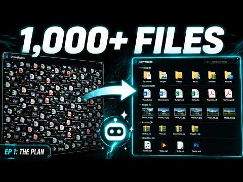 My Downloads Folder Has 1,000+ Files — I'm Building an App to Fix It (Using AI, Not Code)