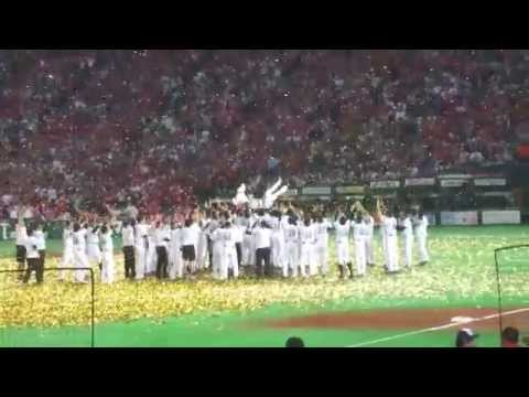 2014/10/30 ホークス　日本一　胴上げ