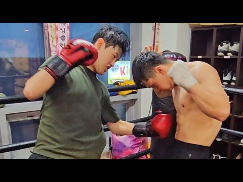 복싱 프로의 복부 단련🥊🤣