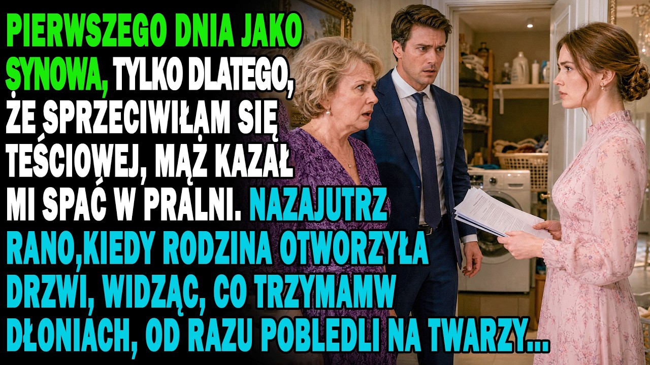 W noc poślubną mąż zamknął mnie w komórce gospodarczej, bo poprosiłam go o pomoc w sprzątaniu. „Zastanów się nad sobą, dopóki nie przeprosisz mamy” – powiedział, zatrzaskując drzwi. Leżałam na...