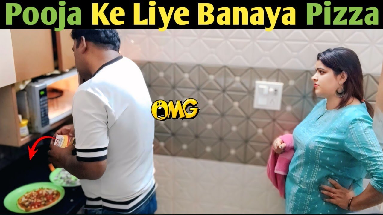 Pooja Ke Liye Banaya Pizza ! | prank on wife