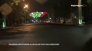 Suasana Kota Bojonegoro Saat Malam Pergantian Tahun Baru 2021