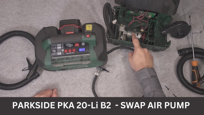 Parkside 20V Cordless Compressor Air Pump PKA 20-Li B2 How does it work 