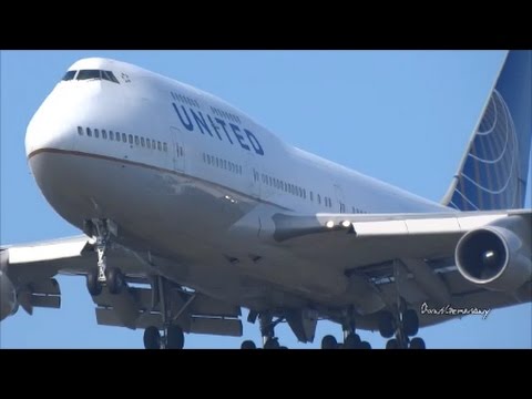 UpClose Boeing 747's of SEA Landing Compilation - YouTube