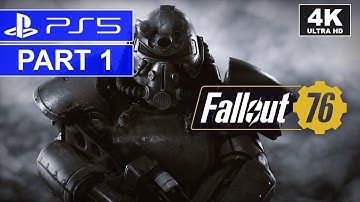 Fallout 76 | Part 1 | PS5 Story Walkthrough | [4K, HDR, 60FPS]