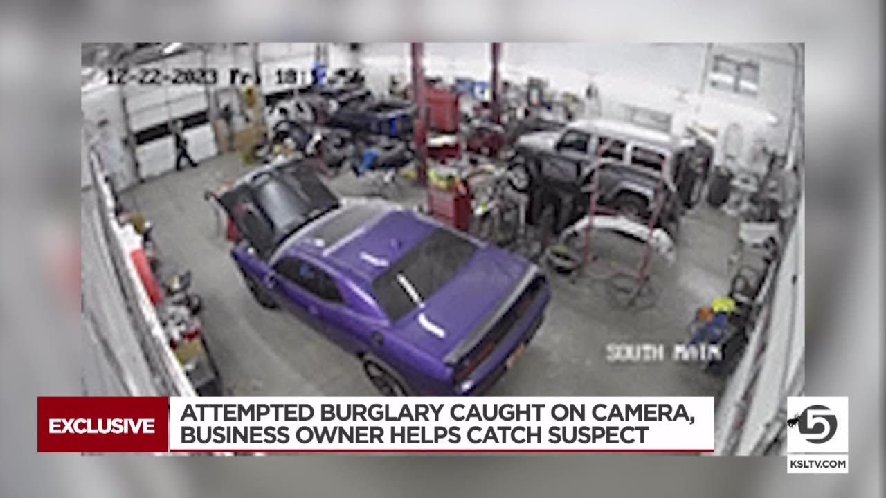 Auto shop owner helps catch attempted burglar YouTube