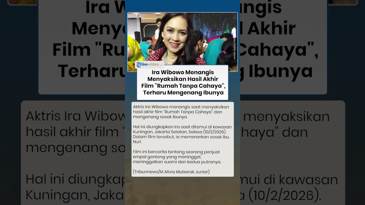 Ira Wibowo Tak Kuasa Menahan Tangis Menyaksikan Hasil Film "Rumah Tanpa Cahaya" dan Mengenang Ibunya