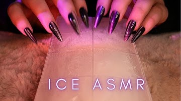 ASMR Textured ICE & Glass Tapping & Scratching (No Talking) 3 Hour Sleep ASMR