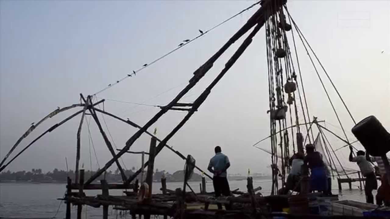 CHINESE FISHING NET,KERALA,INDIA. History and Structure