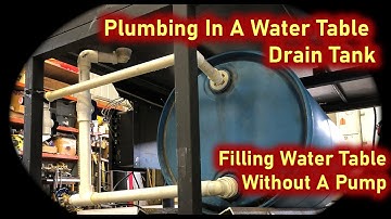 Plumbing For Water Table on DIY CNC Plasma Table | Filling Table WITHOUT A PUMP