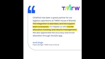 TMRW House of Brands x ClickPost: Seamless Logistics Integration