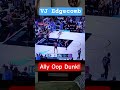 VJ Edgecombs flies for ally oop dunk off Paul George pass! #nba #sixers #heat