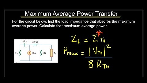 Maximum Average Power Transfer _ Solution To Problem