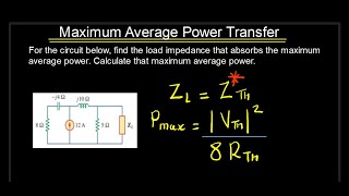 Maximum Average Power Transfer _ Solution To Problem