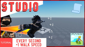 How to make an EVERY SECOND +1 WALKSPEED GAME | ROBLOX STUDIO