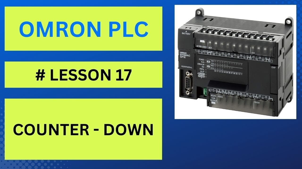 WHAT IS COUNTER IN OMRON PLC WITH EXAMPLES - YouTube