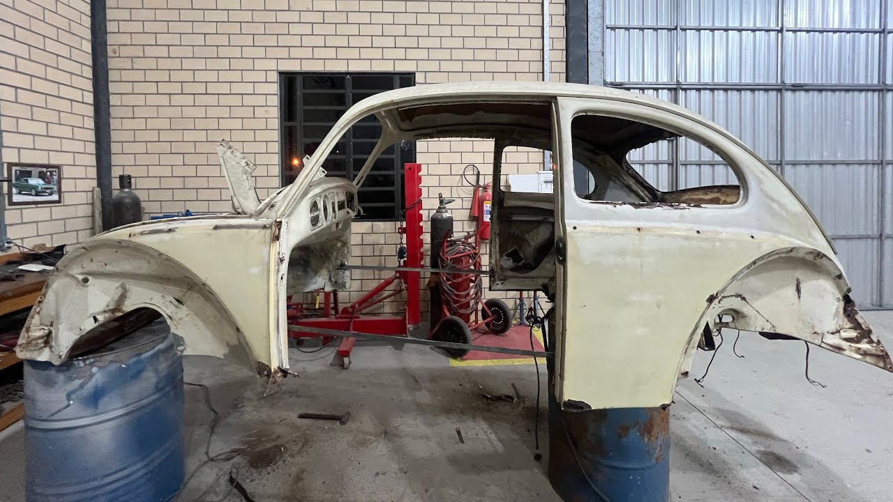 Funilaria da carroceria do fusca 1969 - Parte 1 