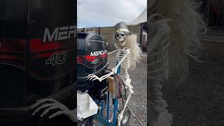 Outboard Motor for Sale Skeleton Salesman #Skeleton