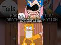 BRUTAL TAILS DEATH SCENE IN A SONIC.EXE ANIMATION (HORROR TALE) #shorts #sonicexe #exe #tails