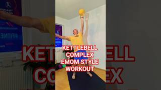 11 Min Kettlebell Complex Challenge EMOM Style Workout 💪🔥 #kettlebellcomplex #emomworkout #challenge