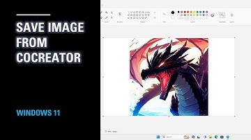 How to Save Image from Cocreator in Paint Windows 11