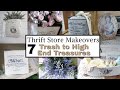 TRASH TO HIGH END TREASURE~THRIFT STORE MAKEOVERS~SHABBY CHIC FARMHOUSE