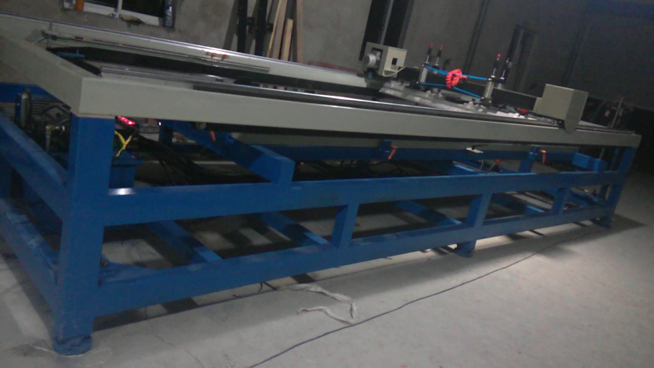 Stainless steel sheet screen printing machine YouTube