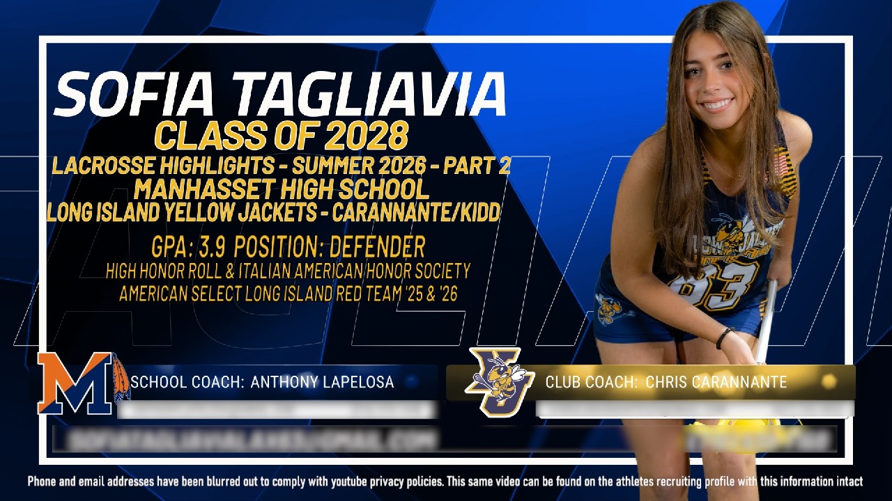 Sofia Tagliavia - Lacrosse Highlights Summer 2026 Part 2