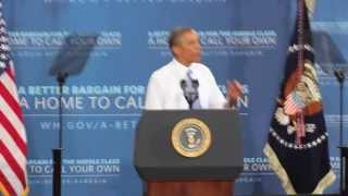 President Barack Obama speaks at Desert Vista High School