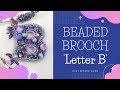 DIY BEADED BROOCH Tutorial 'Letter B'. Beadwork|Мастер-класс БРОШЬ ИЗ БИСЕРА "Буква В" своими руками