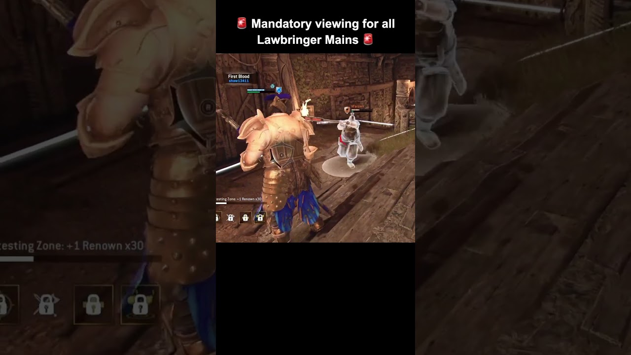 For Honor: 🚨 Mandatory Viewing for all Lawbringer Mains 🚨