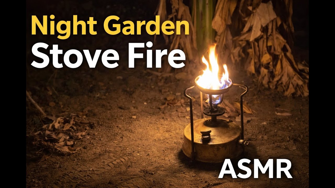 2 часа релаксации | ASMR огня винтажной латунной печи для глубокого сна