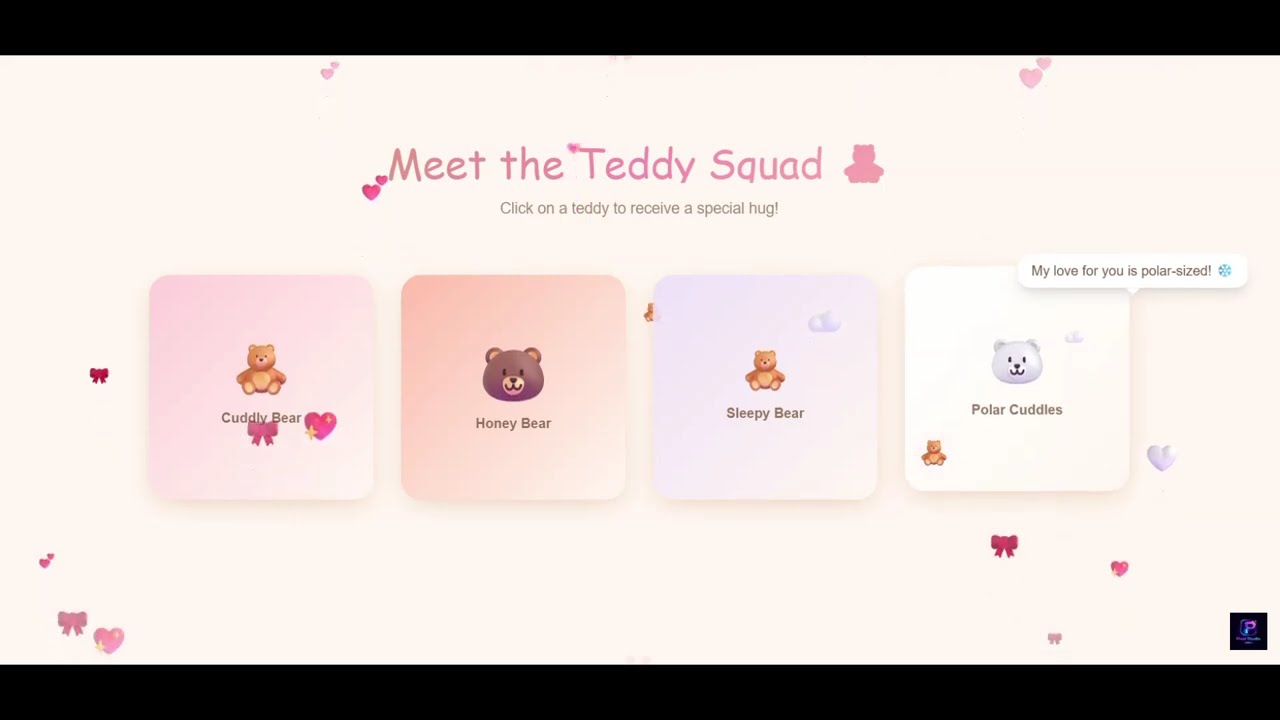 Teddy Day Special Website Template 🧸❤️ | Valentine Week Cute & Emotional Web Page Design