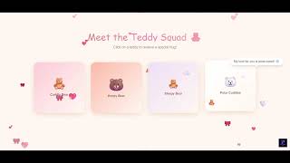 Teddy Day Special Website Template 🧸❤️ | Valentine Week Cute & Emotional Web Page Design screenshot 5