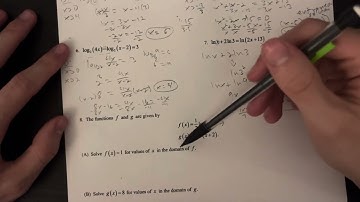 Solving Logarithm Equations- AP PRE-CALC- 2.13-2.15 REVIEW