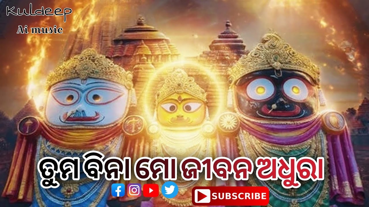 “ତୁମ ବିନା ମୋ ଜୀବନ ଅଧୁରା 🙏ଓ| ଜଗନ୍ନାଥ ଭଜନ | Kuldip AI Music”