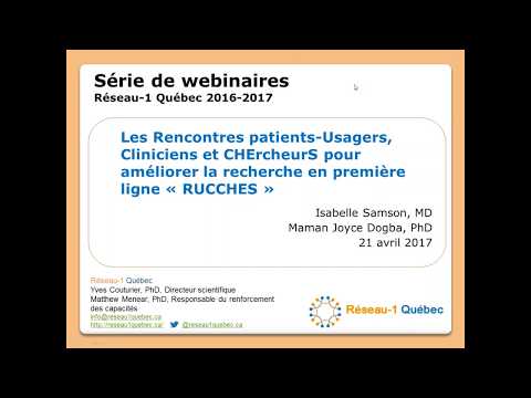 Webinaire Réseau-1, Les Rencontres patients Usagers Cliniciens CHErcheurS 