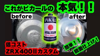 カスタム日記】#3 ピカールでバイクに輝きを取り戻す！！ ZRX400 - YouTube