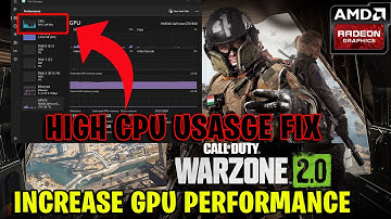 Warzone 2.0 How to fix low GPU and high CPU usage (with prove ✅)!!