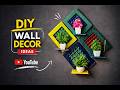 Amazing DIY Wall Decor With Cardboard | Plant Frame Decoration 🌿