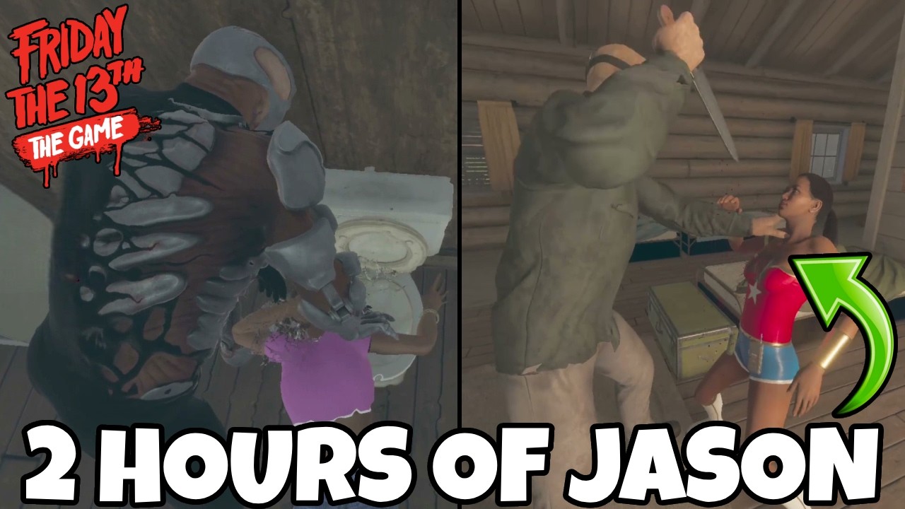 2 Hours of JASON Gameplay | Friday the 13th: The Game (Camp Forest ...