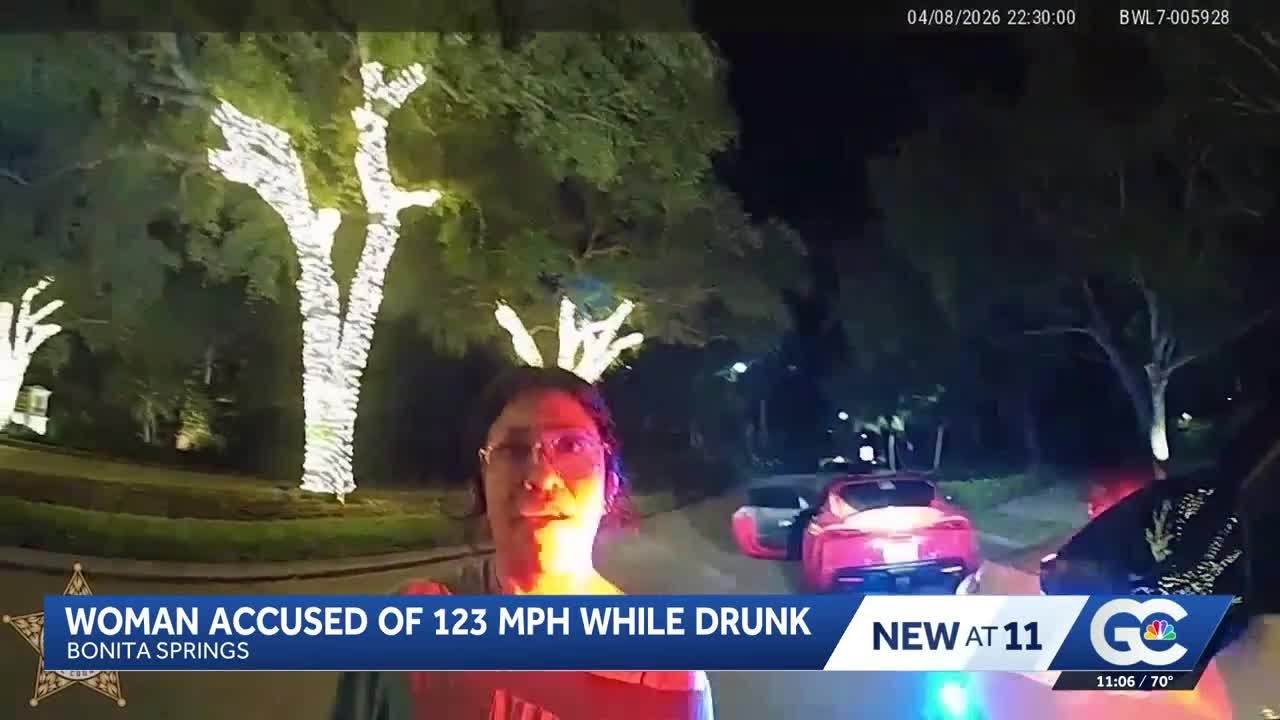Florida woman accused of driving 123 mph while drunk - YouTube