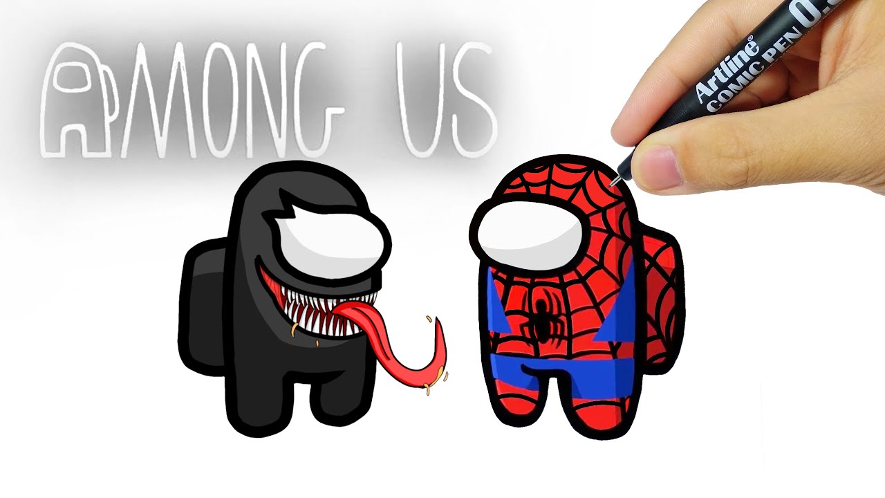 How To Draw Among Us, how to draw among us characters, how to draw