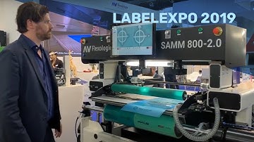 Automatic flexo plate mounter SAMM 2.0 800 at Labelexpo 2019