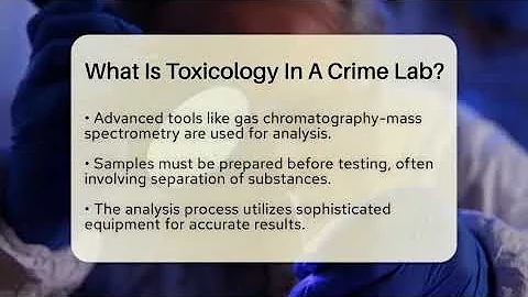 What Is Toxicology In A Crime Lab? - CountyOffice.org