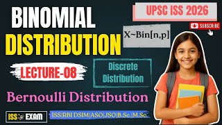 Binomial Distribution | Raw Moments, Symmetry & Key Properties | ISS RBI GATE