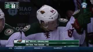 Mikael Granlund goes to net and chips home rebound
