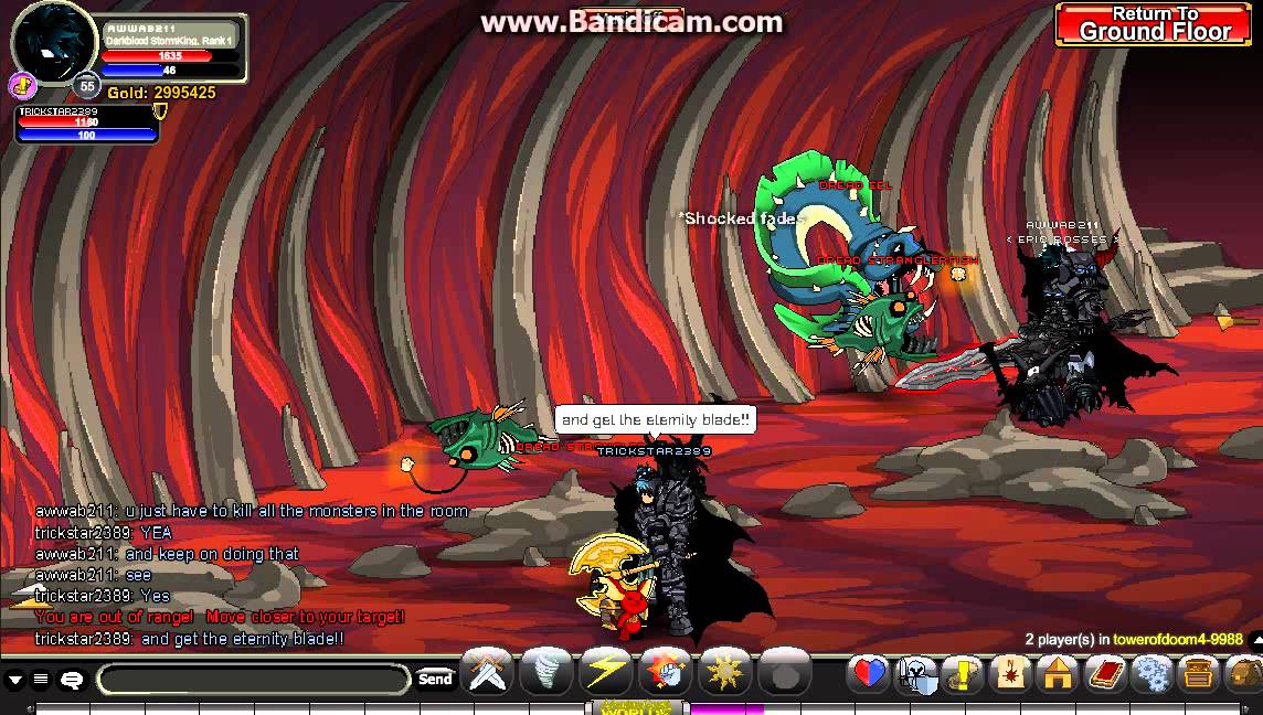 AQW how to go past the room in tower of doom