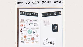 How to make DIY Stickers Free Printables