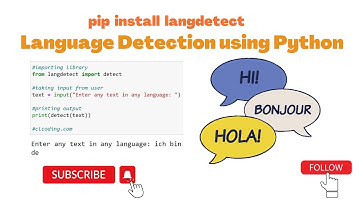 Day 12 : Language Detection using Python